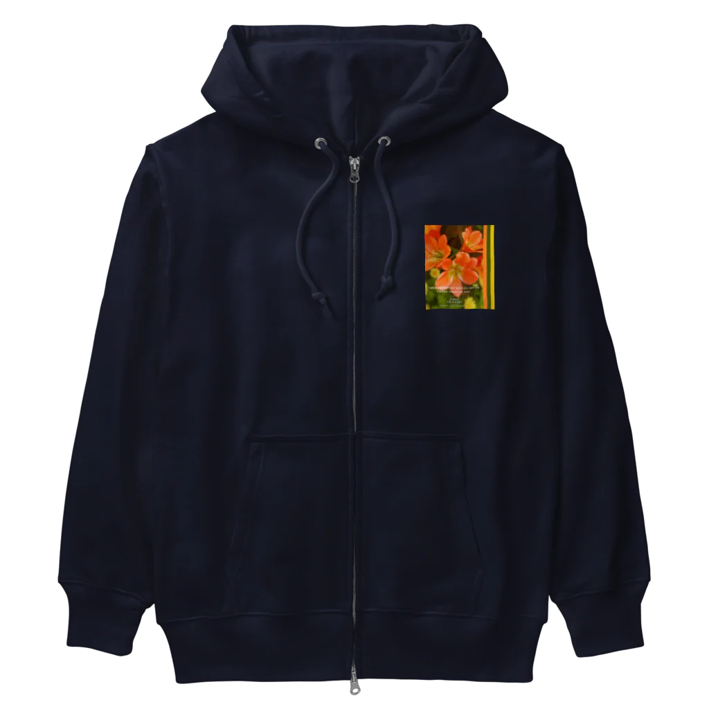 ChicClassic（しっくくらしっく）のお花・Your presence brings joy to those around you. Heavyweight Zip Hoodie