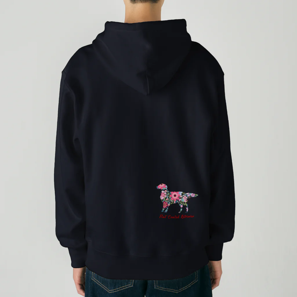 AtelierBoopの花kauwela フラットコーテッドレトリバー Heavyweight Zip Hoodie