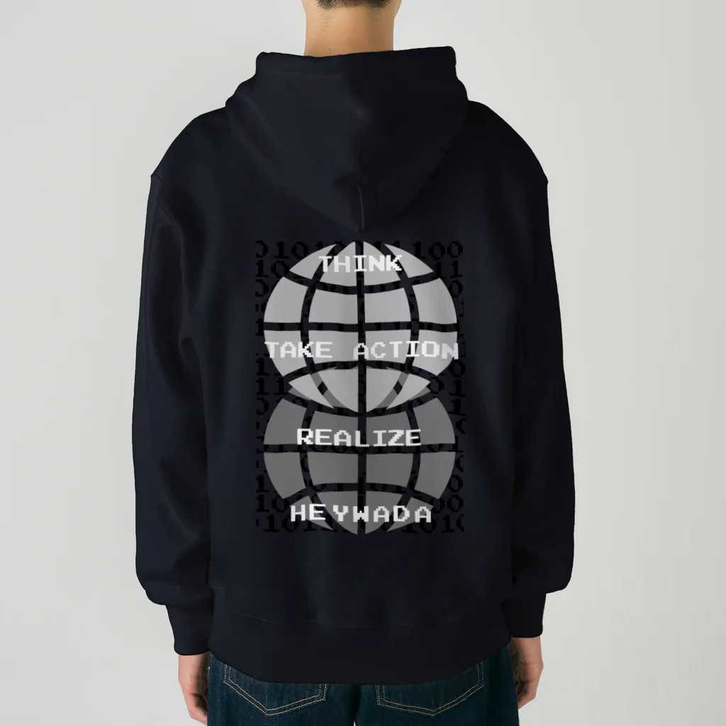 HEYWADA SHOPのHEYWADA SHIKO WO GENJITSUCA SASERUNDA Heavyweight Zip Hoodie