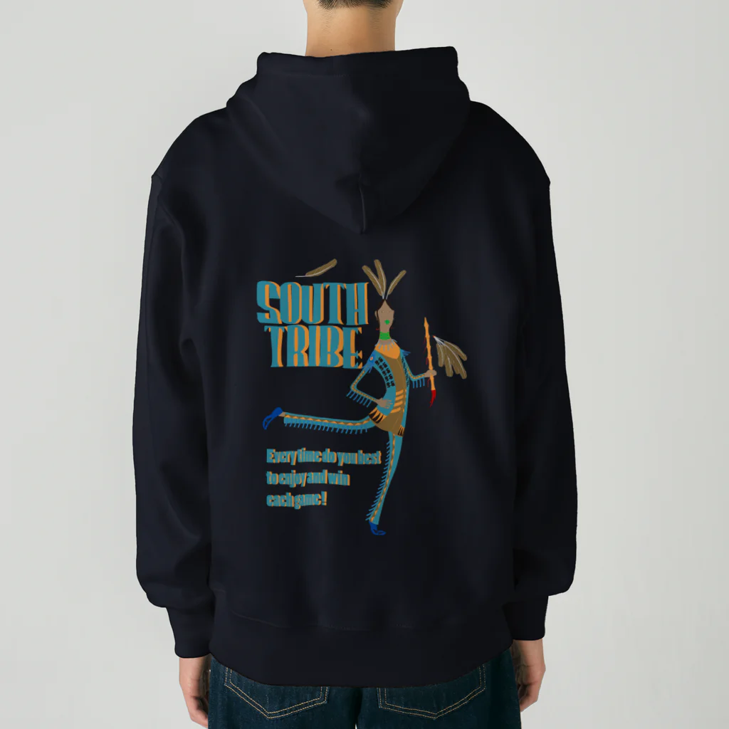 KIKUUUDESIGNのsouth tribe-2 Heavyweight Zip Hoodie