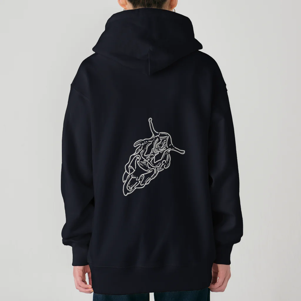 マズルノマの棘皮動物　幼生 Heavyweight Zip Hoodie