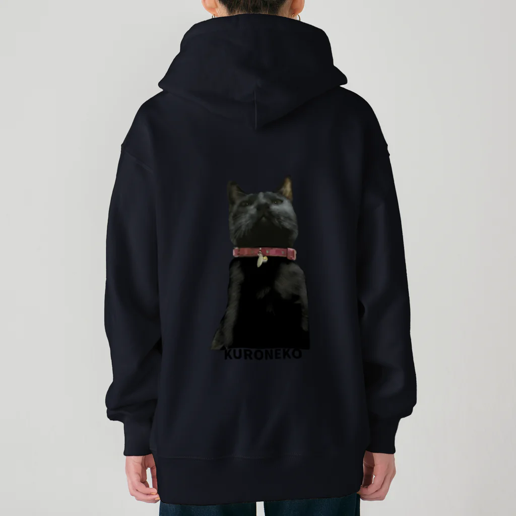 小鳥と映画館の下僕を見下す黒猫 Heavyweight Zip Hoodie