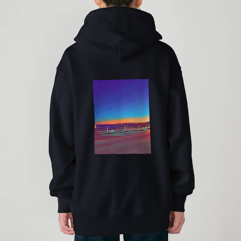 わらしゃんどの夕暮れ Heavyweight Zip Hoodie