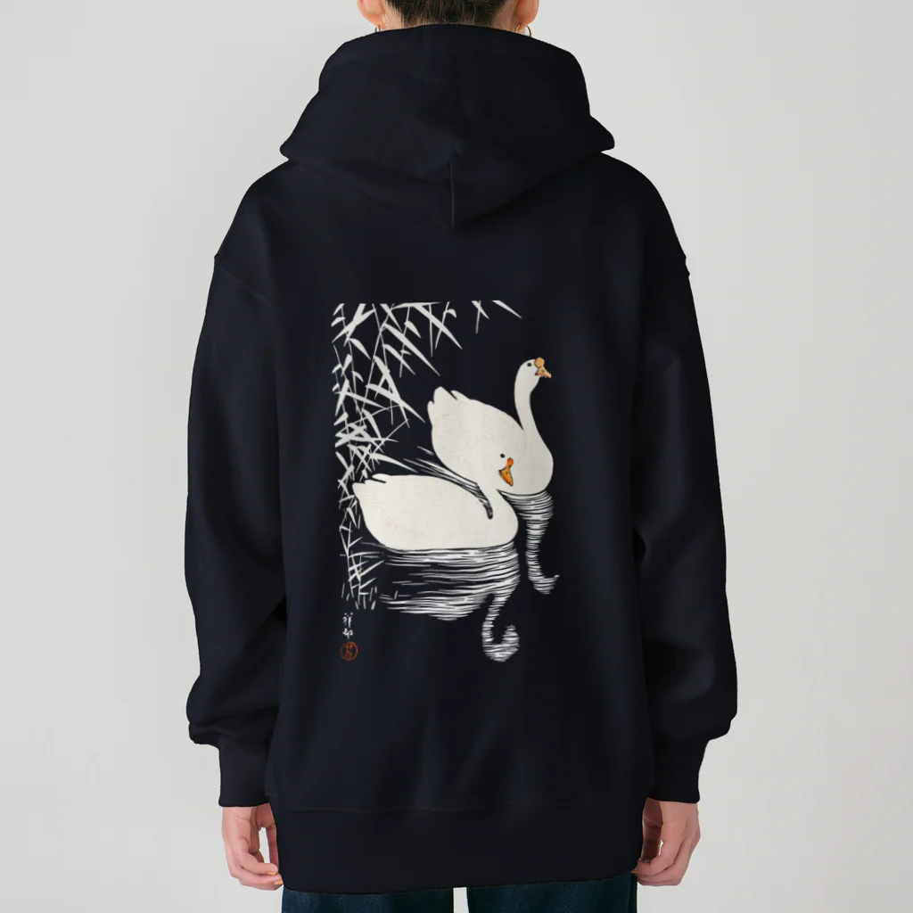 MUGEN ARTの白鳥　小原古邨作品アレンジ Heavyweight Zip Hoodie