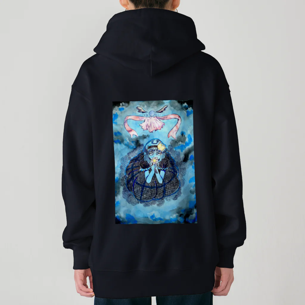 手描きおえかきのチャンスを待つ Heavyweight Zip Hoodie