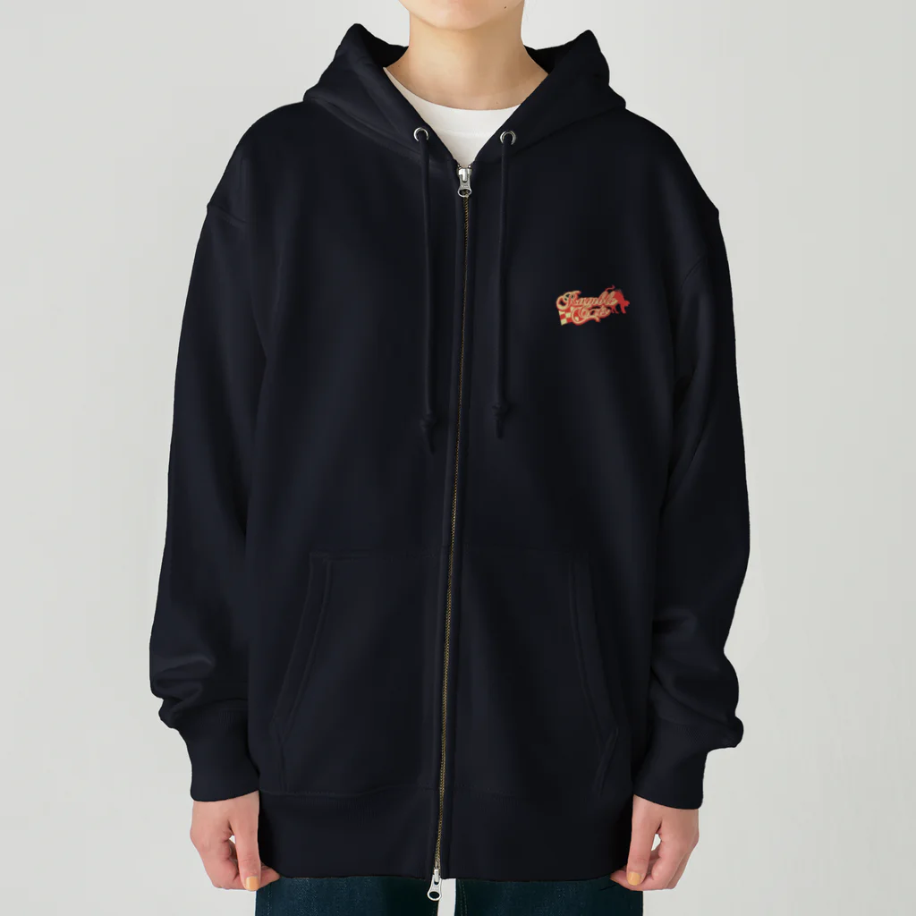 和rockのRumble cat’s Heavyweight Zip Hoodie