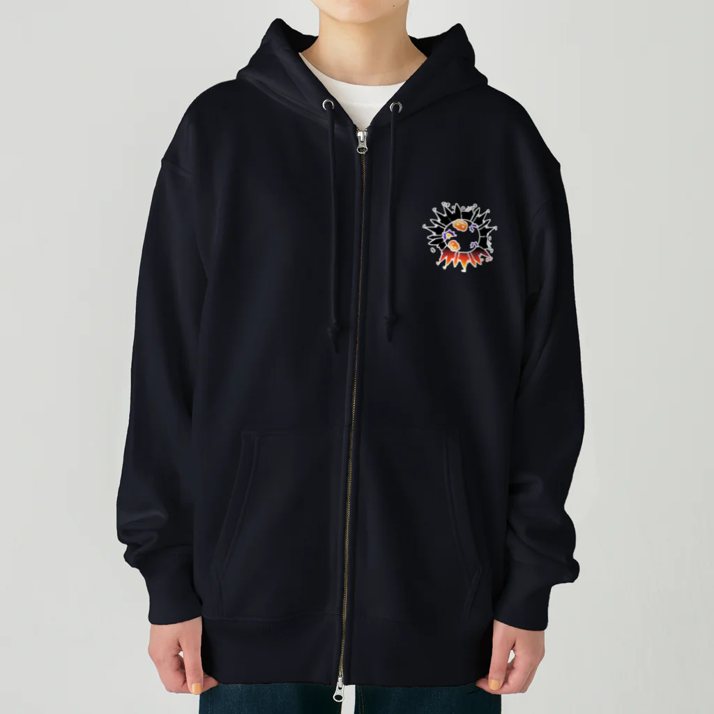 青林倉庫のハロウィンの街並みくん Heavyweight Zip Hoodie