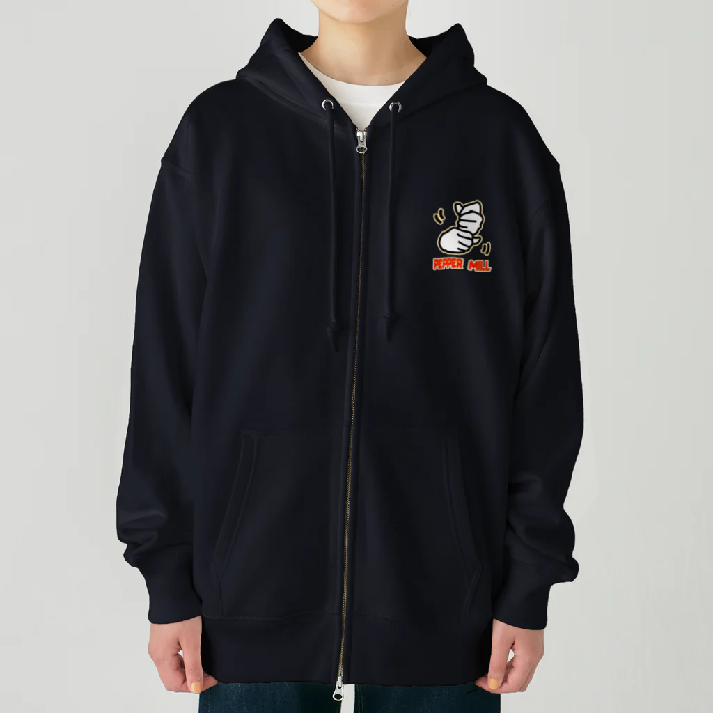 RISUTANのペッパーミル・パフォーマンス　WBC風ロゴ入り Heavyweight Zip Hoodie