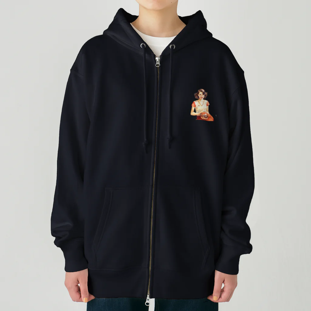 MistyStarkの日本人女性ボーリング Heavyweight Zip Hoodie