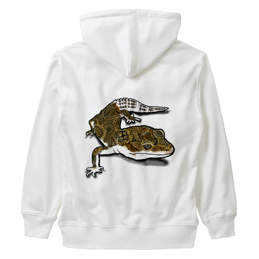 かおちぃちゃんねるのレオパグッズ(薄めの下地推奨) Heavyweight Zip Hoodie