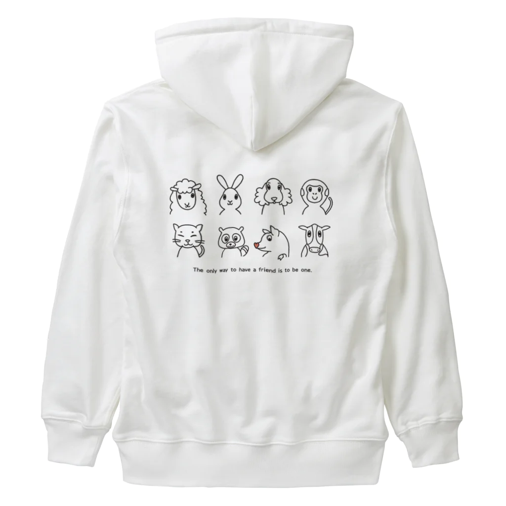 ariariartの動物大集合！（チャリティー） Heavyweight Zip Hoodie