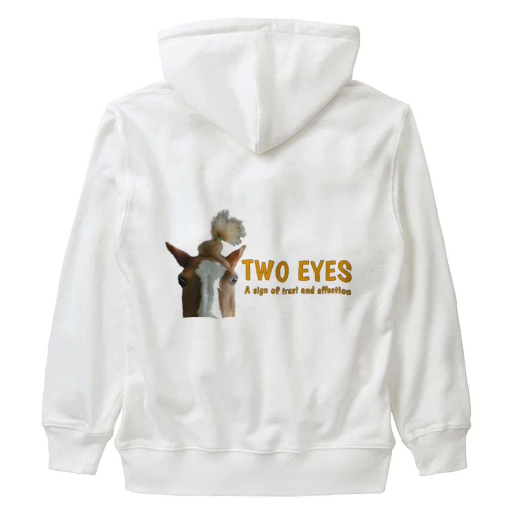 HorseSpaceTsumugiのパインちゃんのTWO EYES Heavyweight Zip Hoodie