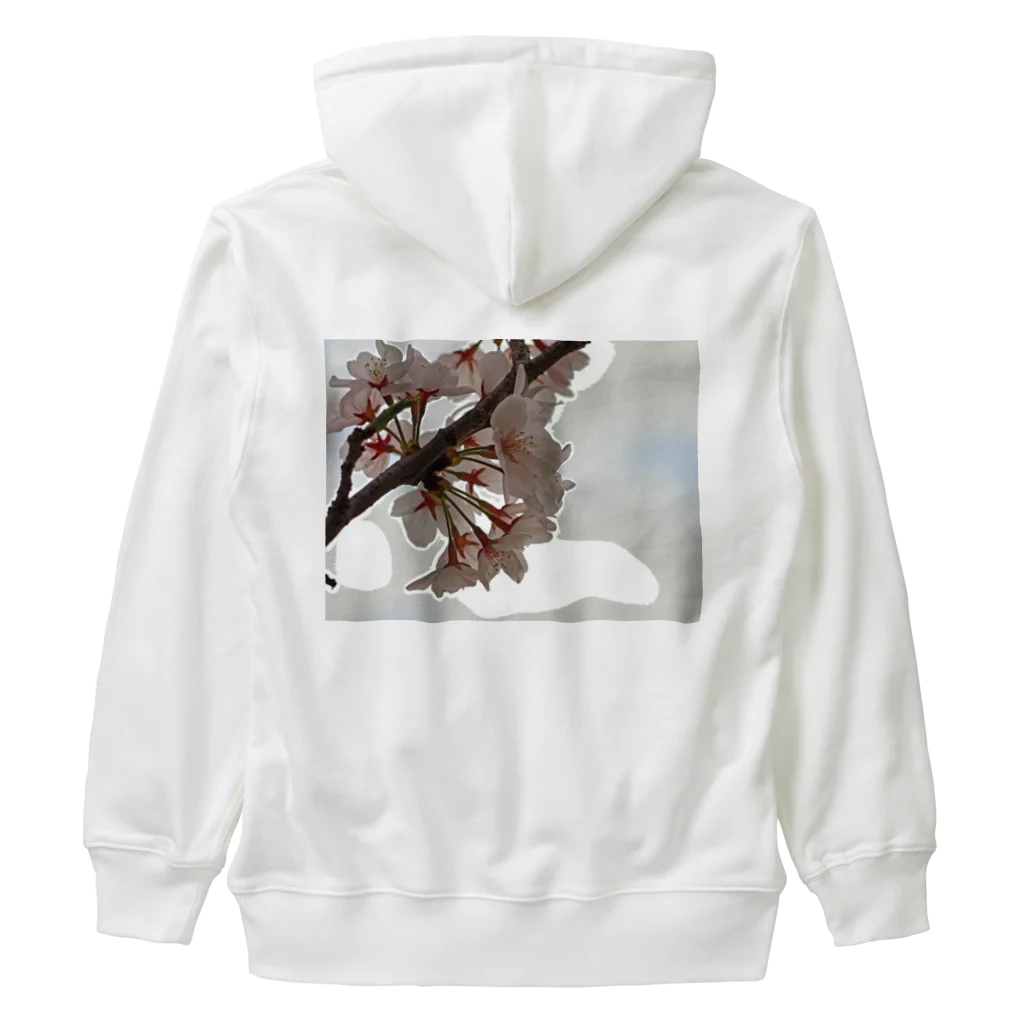 ムーンライトのイラスト風SAKURA Heavyweight Zip Hoodie