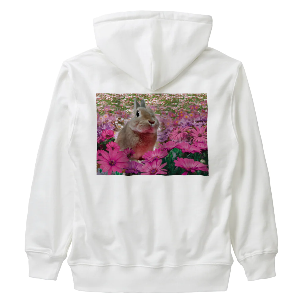 うさぎのうみちゃんねるショップのそらちゃん-うさぎのうみ Heavyweight Zip Hoodie