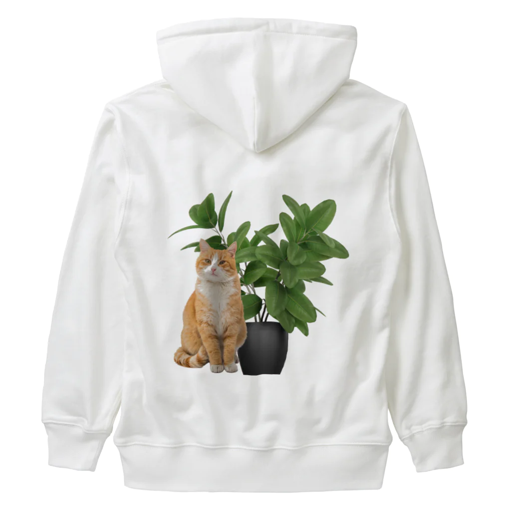 𝙈𝙊𝙈𝙊'𝙨 𝙎𝙝𝙤𝙥の植物とねこ Heavyweight Zip Hoodie