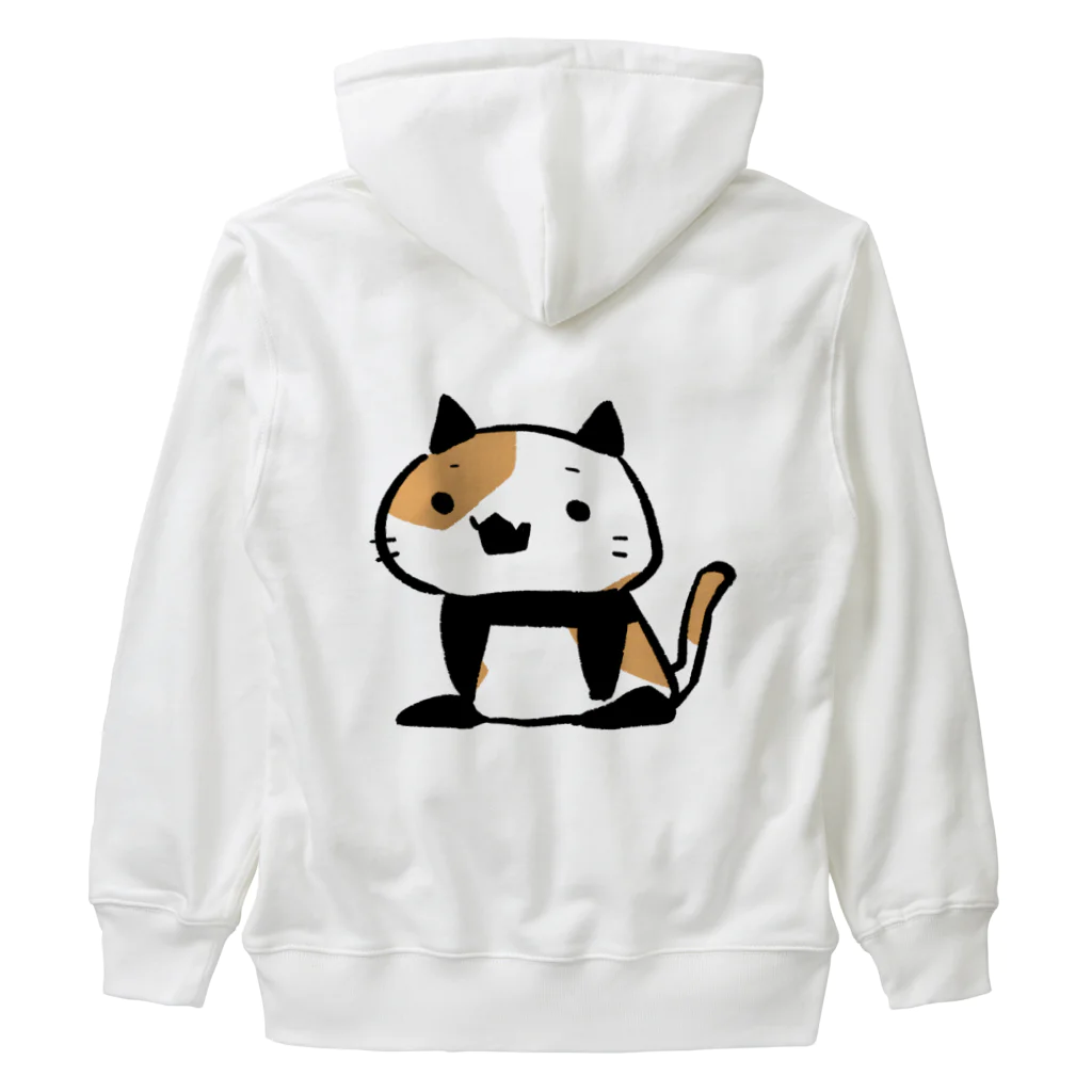 うさやのパンダ風味の三毛猫 Heavyweight Zip Hoodie