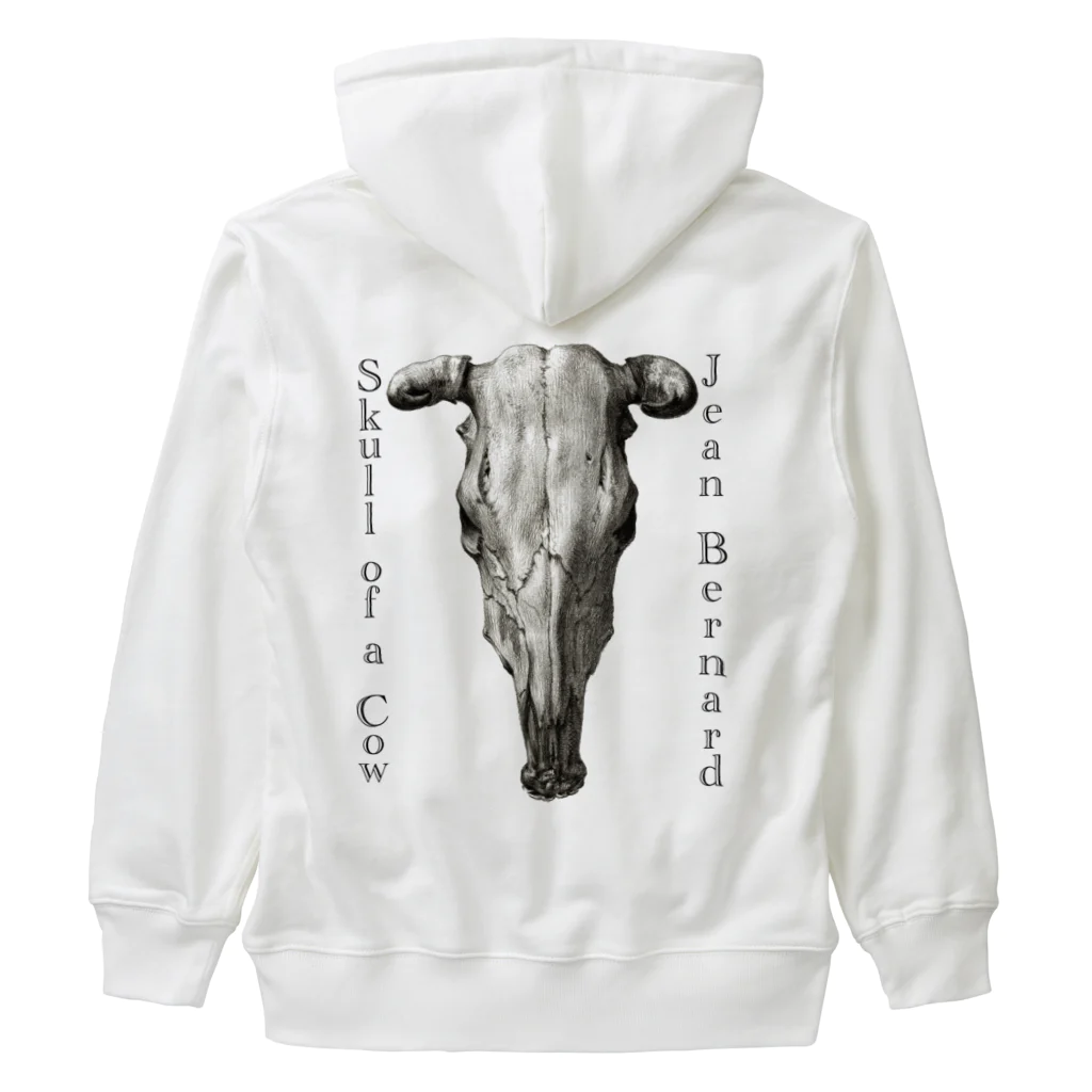 MUGEN ARTの牛の頭蓋骨　ジーン・バーナード　Jean Bernard / Skull of a Cow Heavyweight Zip Hoodie