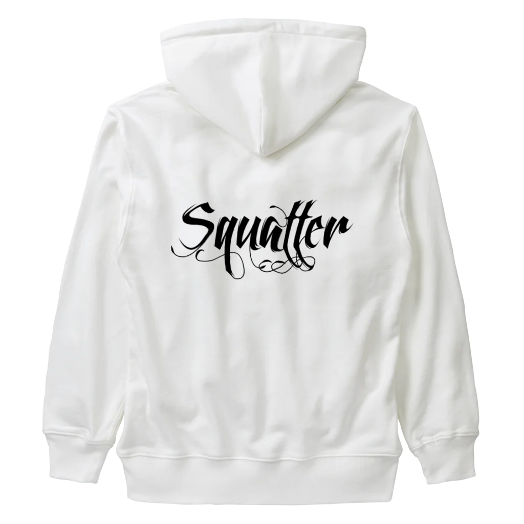 SquatterのSquatter Backlogo Hoodie ヘビーウェイトジップパーカー