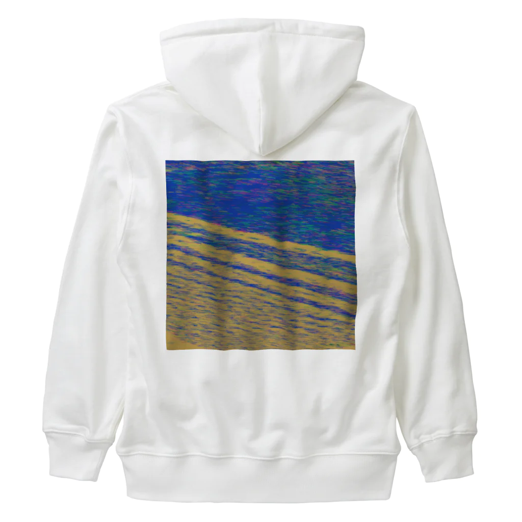 水草の波打ち際（夕暮れ） Heavyweight Zip Hoodie