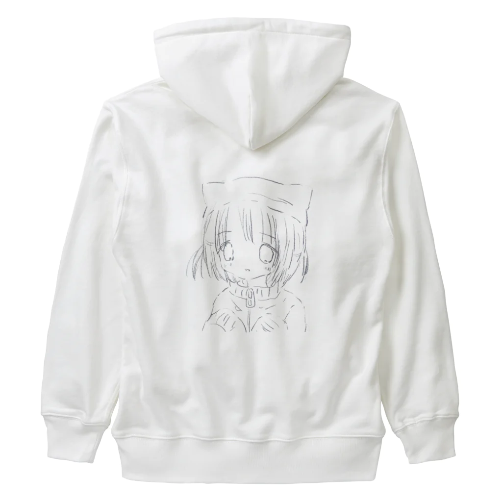 あくむ病院のふわねこ・しんどろ～む Heavyweight Zip Hoodie