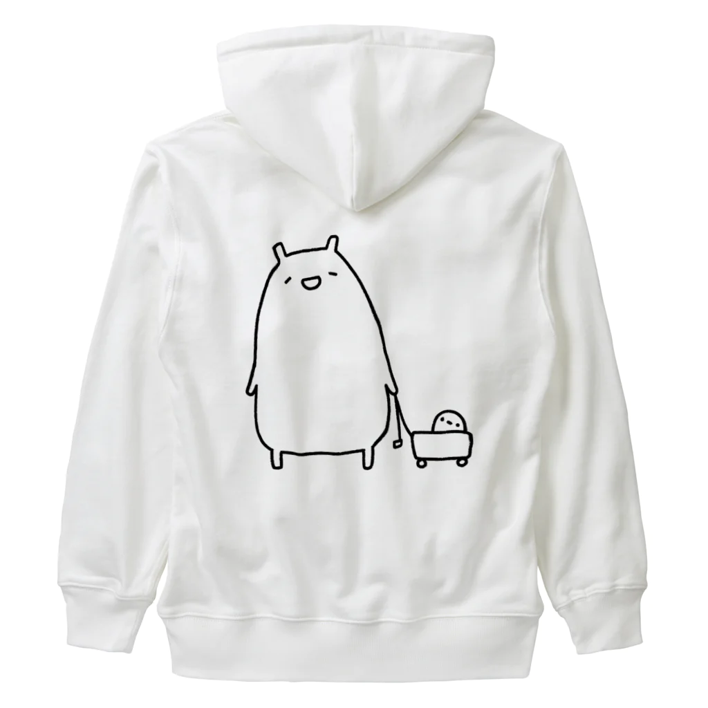 うさやのお散歩をするかわいいねこ Heavyweight Zip Hoodie