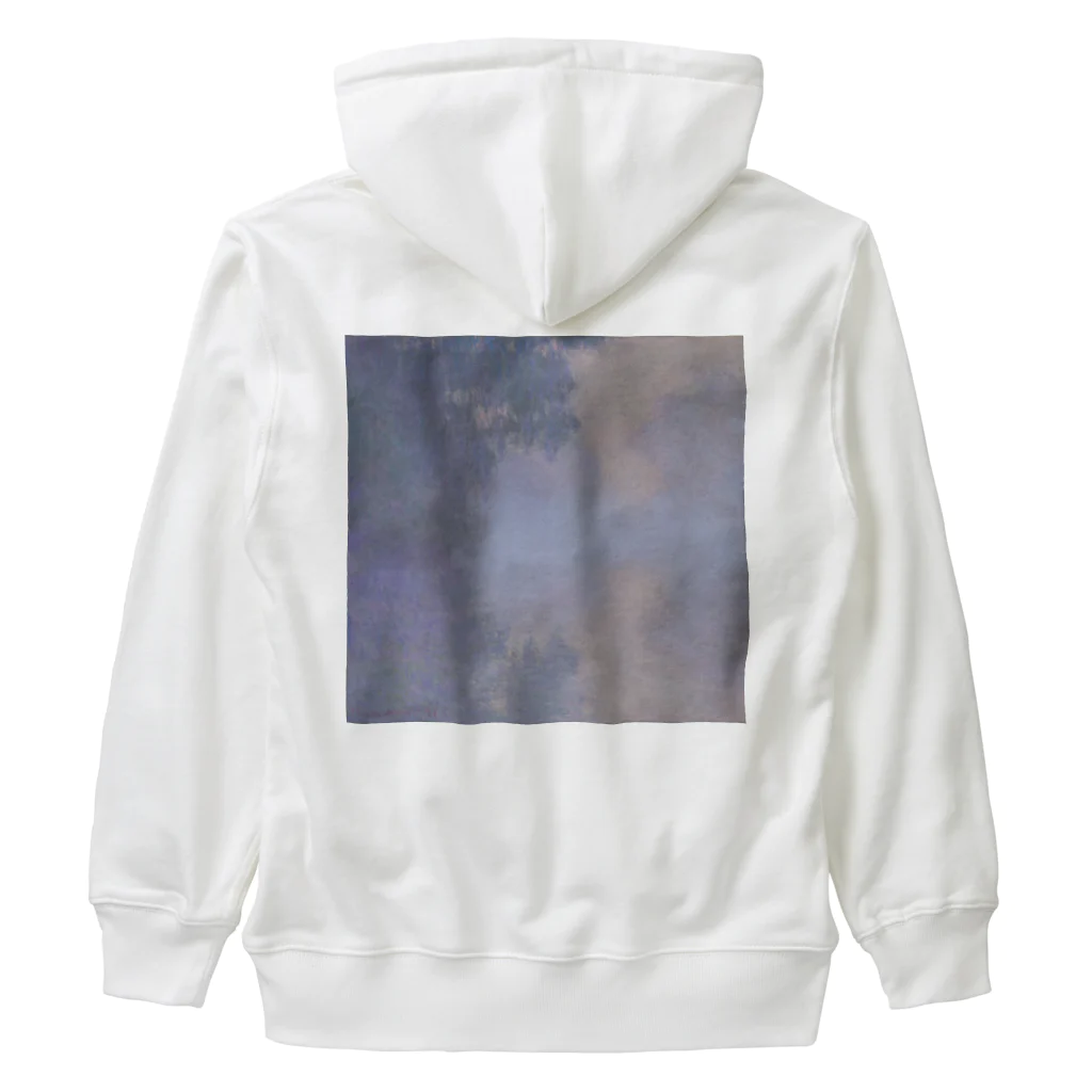 世界美術商店のジヴェルニー近郊のセーヌ川支流(霧) / Branch of the Seine near Giverny (Mist) Heavyweight Zip Hoodie