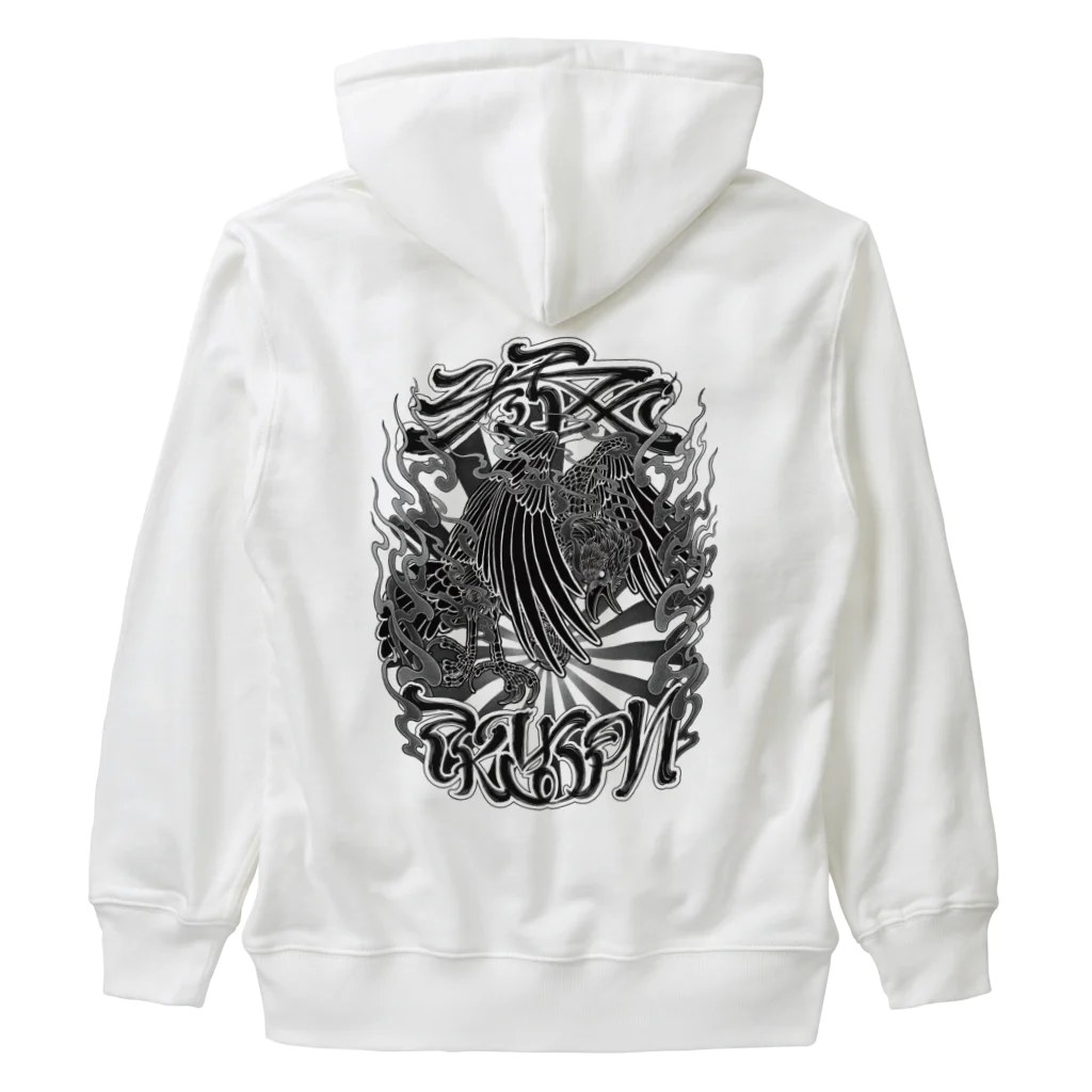 Y's Ink Works Official Shop at suzuriのCROW  Heavyweight Zip Hoodie