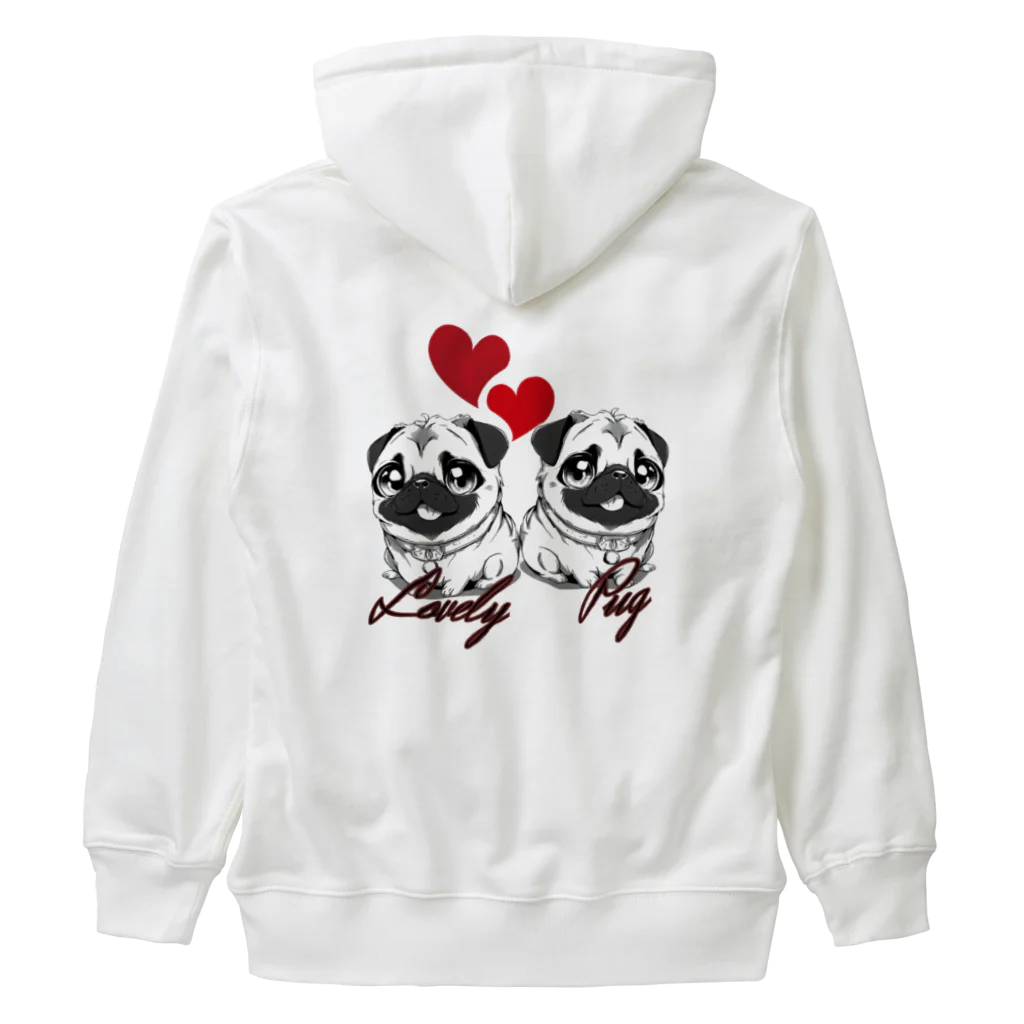 furebuhi　clubのＬＯＶＥＬＹ　ＰＵＧ（ラブリーパグ） Heavyweight Zip Hoodie