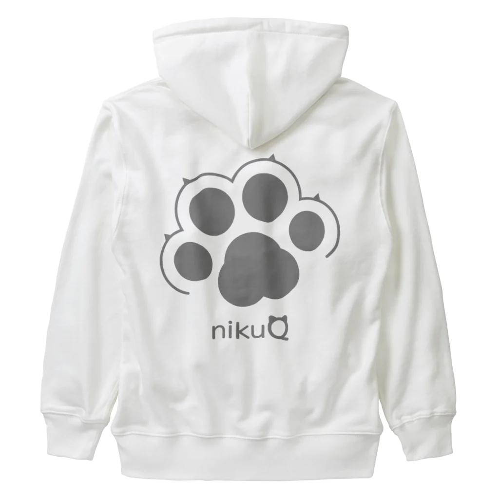 WebArtsの肉球をモチーフにしたオリジナルブランド「nikuQ」（猫タイプ）です ヘビーウェイトジップパーカー