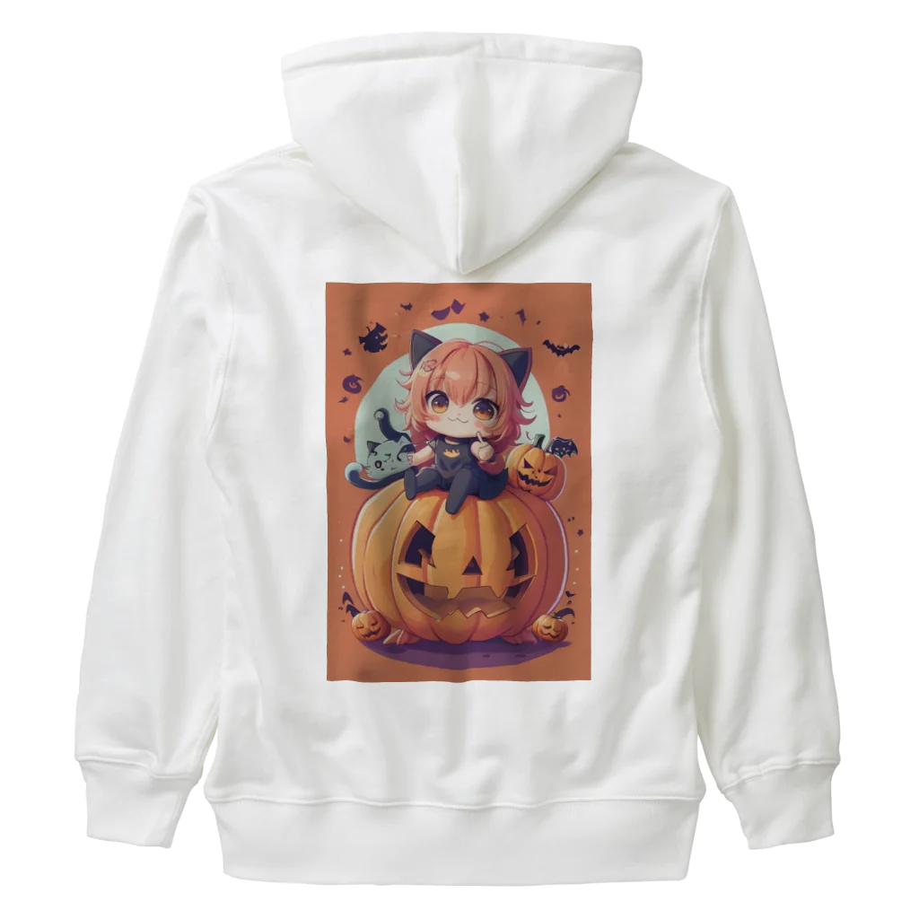 Rimasaraのいたずら猫とのハロウィン Heavyweight Zip Hoodie