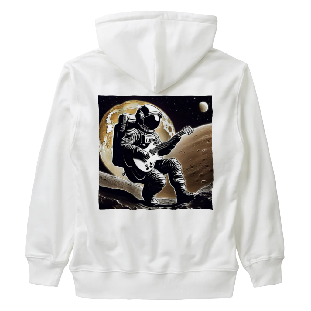 宇宙開発デザイン科の月面のギタリスト Heavyweight Zip Hoodie