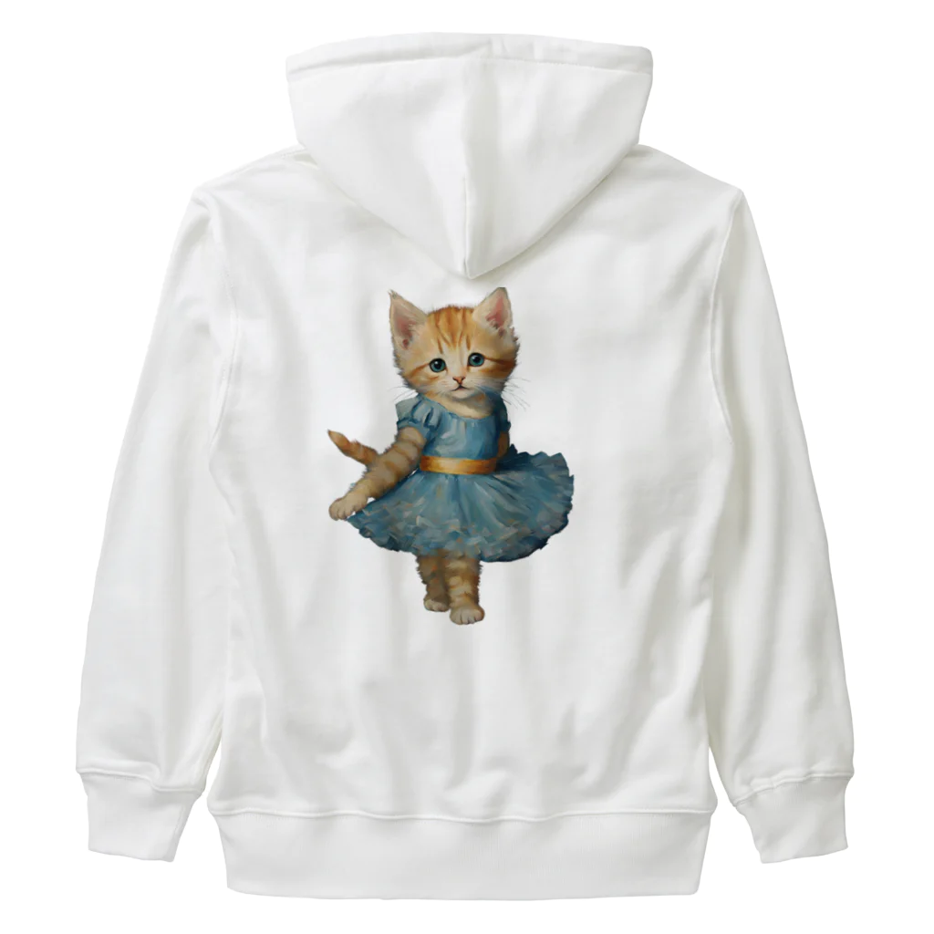 ハッピー・ディライト・ストアのバレリーナの子猫 Heavyweight Zip Hoodie