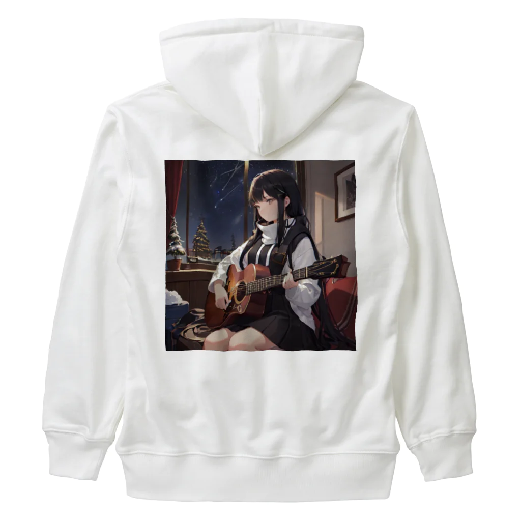 ミネラル太郎のギター少女　リオ Heavyweight Zip Hoodie