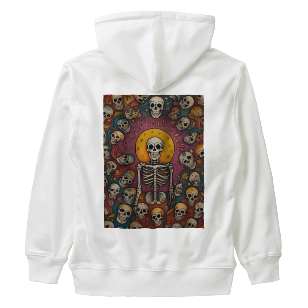 Skull sectionの月とドクロ Heavyweight Zip Hoodie