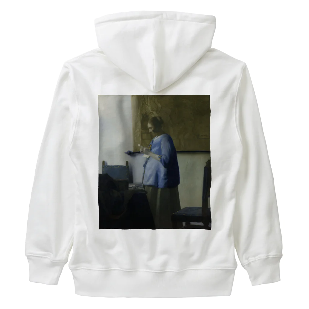 世界美術商店の青衣の女 / Woman Reading a Letter Heavyweight Zip Hoodie