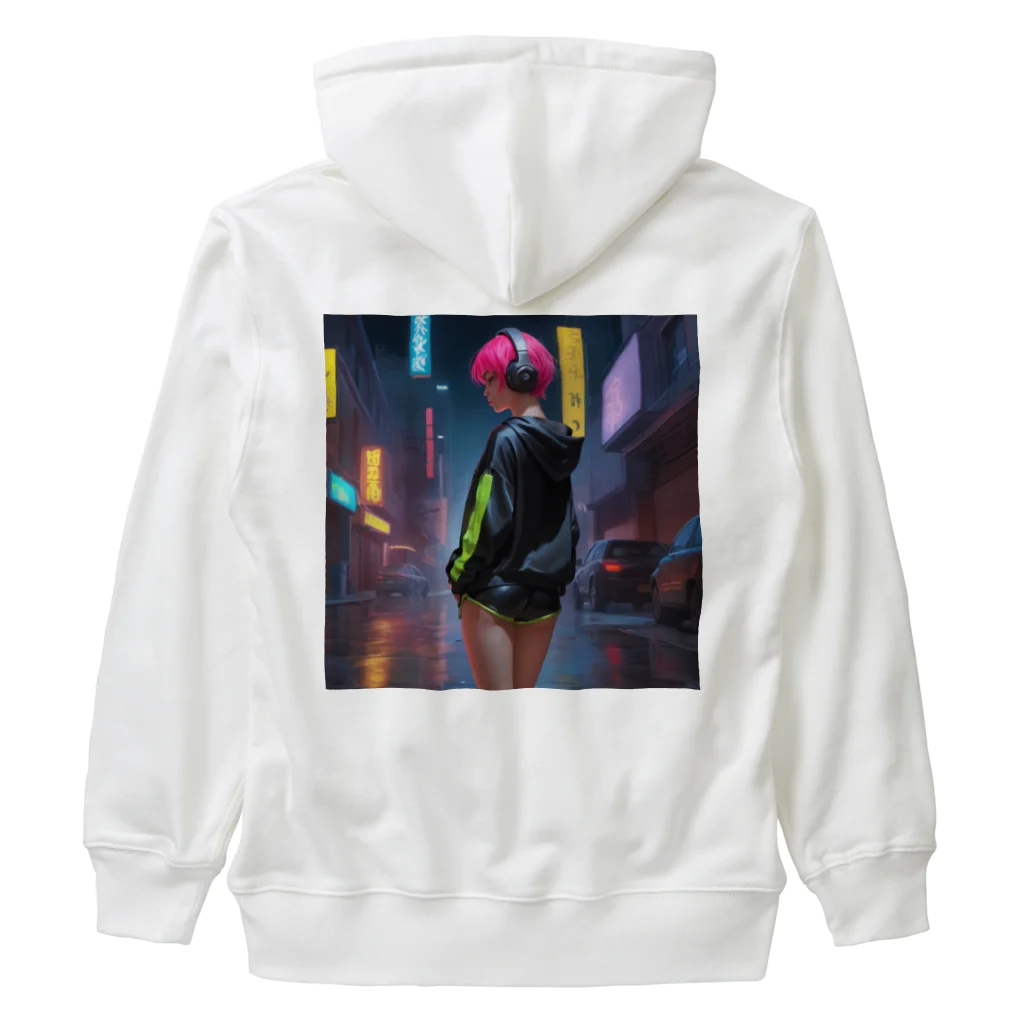 shiba9のCyber Girl Heavyweight Zip Hoodie