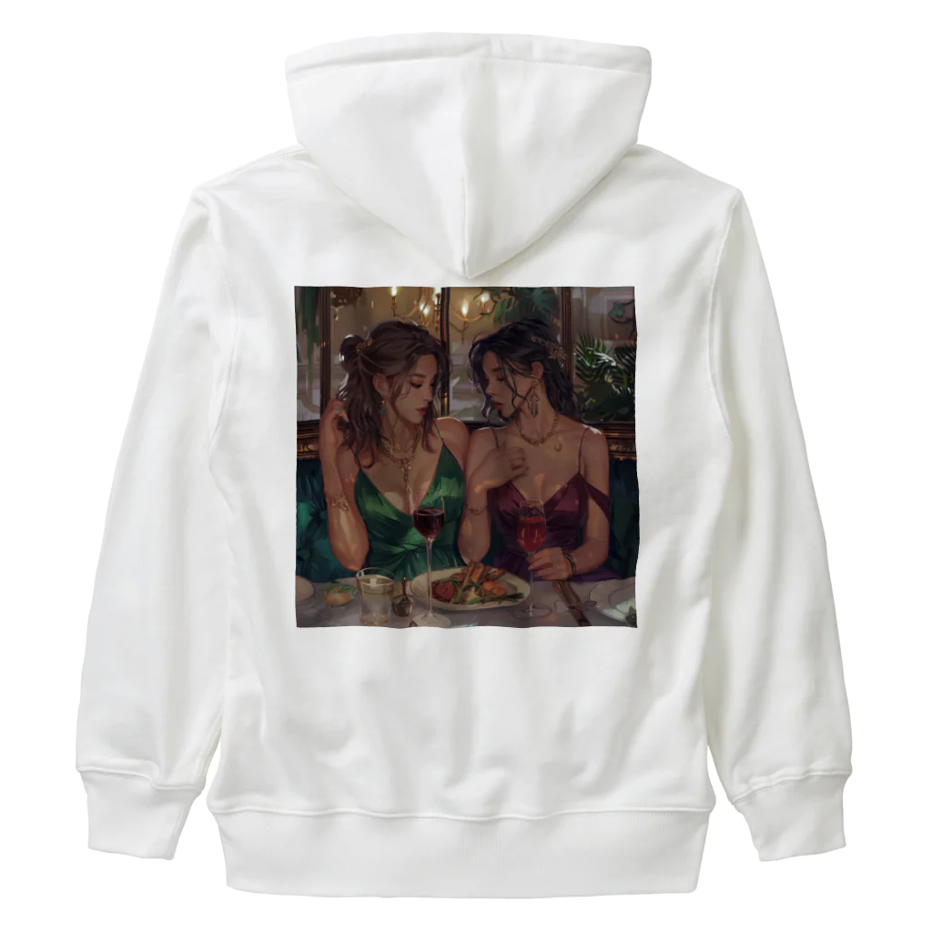 AQUAMETAVERSEの料理を満喫するセクシー美女 アメジスト 2846 Heavyweight Zip Hoodie