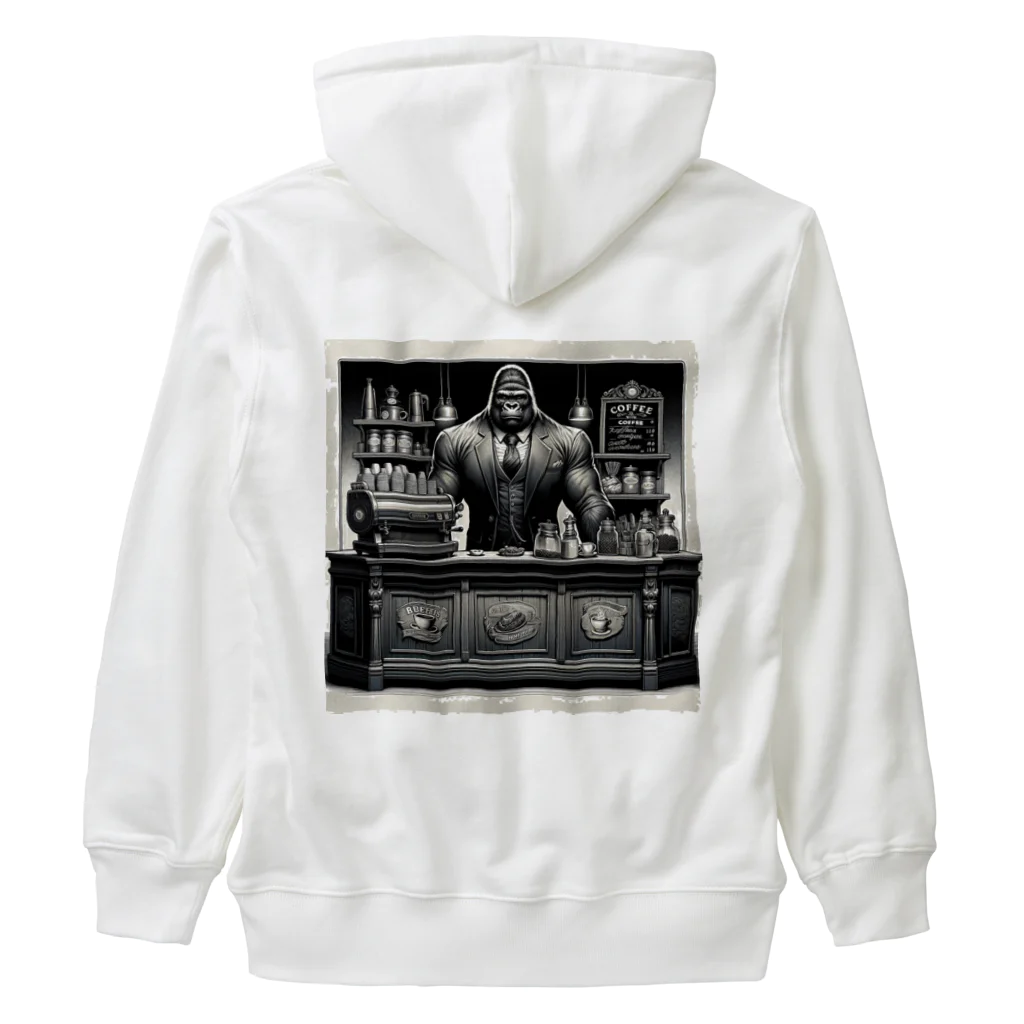 ゴリラショップのThe Mighty Gorilla Coffee Shop  Heavyweight Zip Hoodie