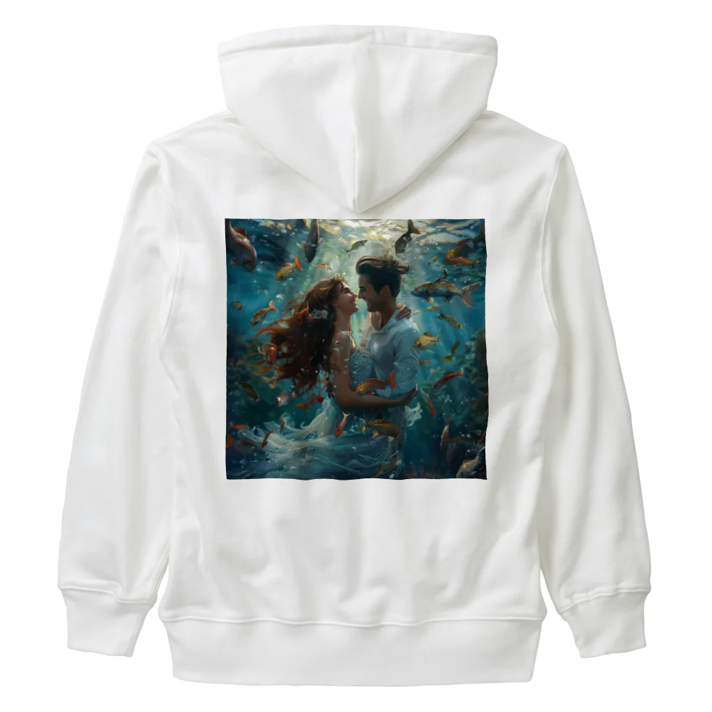 AQUAMETAVERSEの人魚姫と王子の微笑み アメジスト 2846 Heavyweight Zip Hoodie