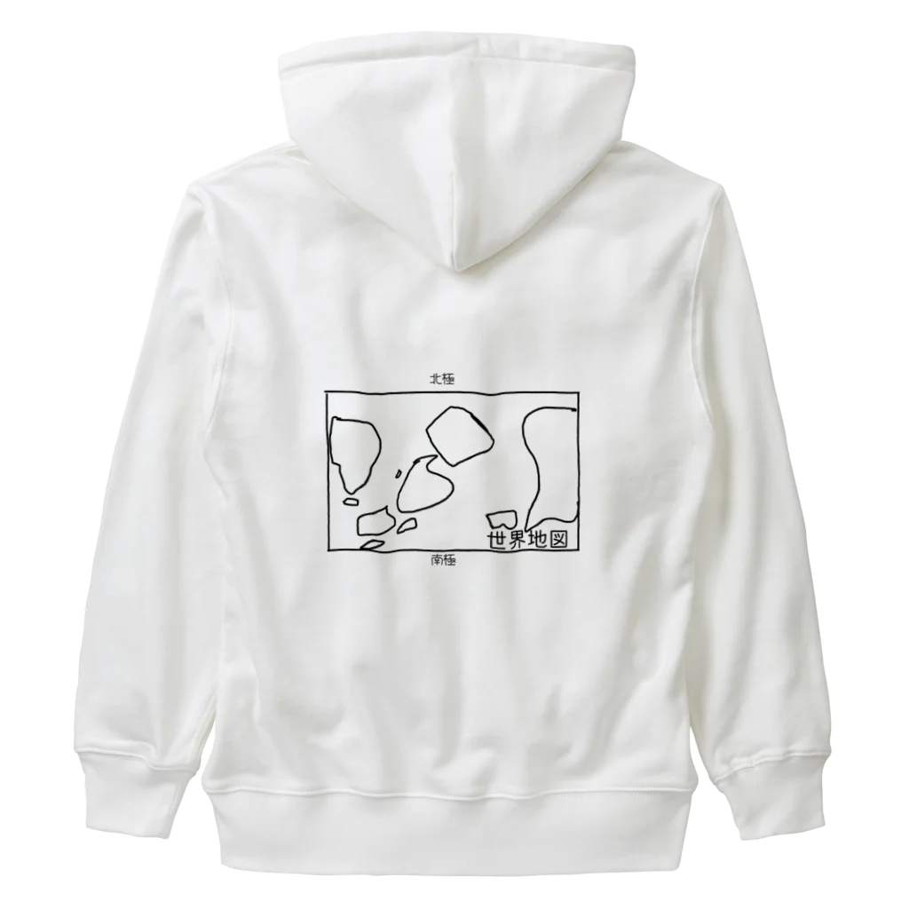 りおんの手描き世界地図第1弾 Heavyweight Zip Hoodie