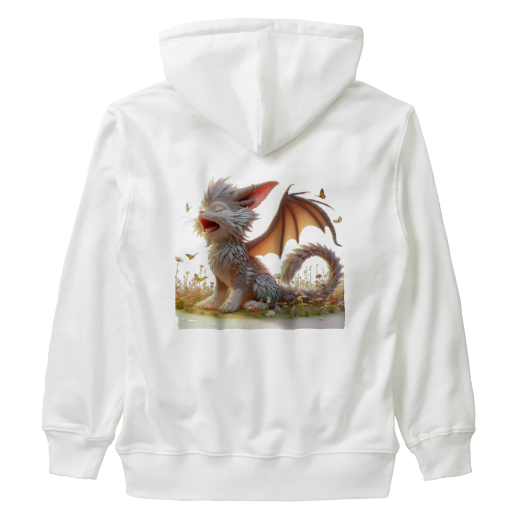 nekodoragonのおはようあくび！猫ドラゴン Heavyweight Zip Hoodie