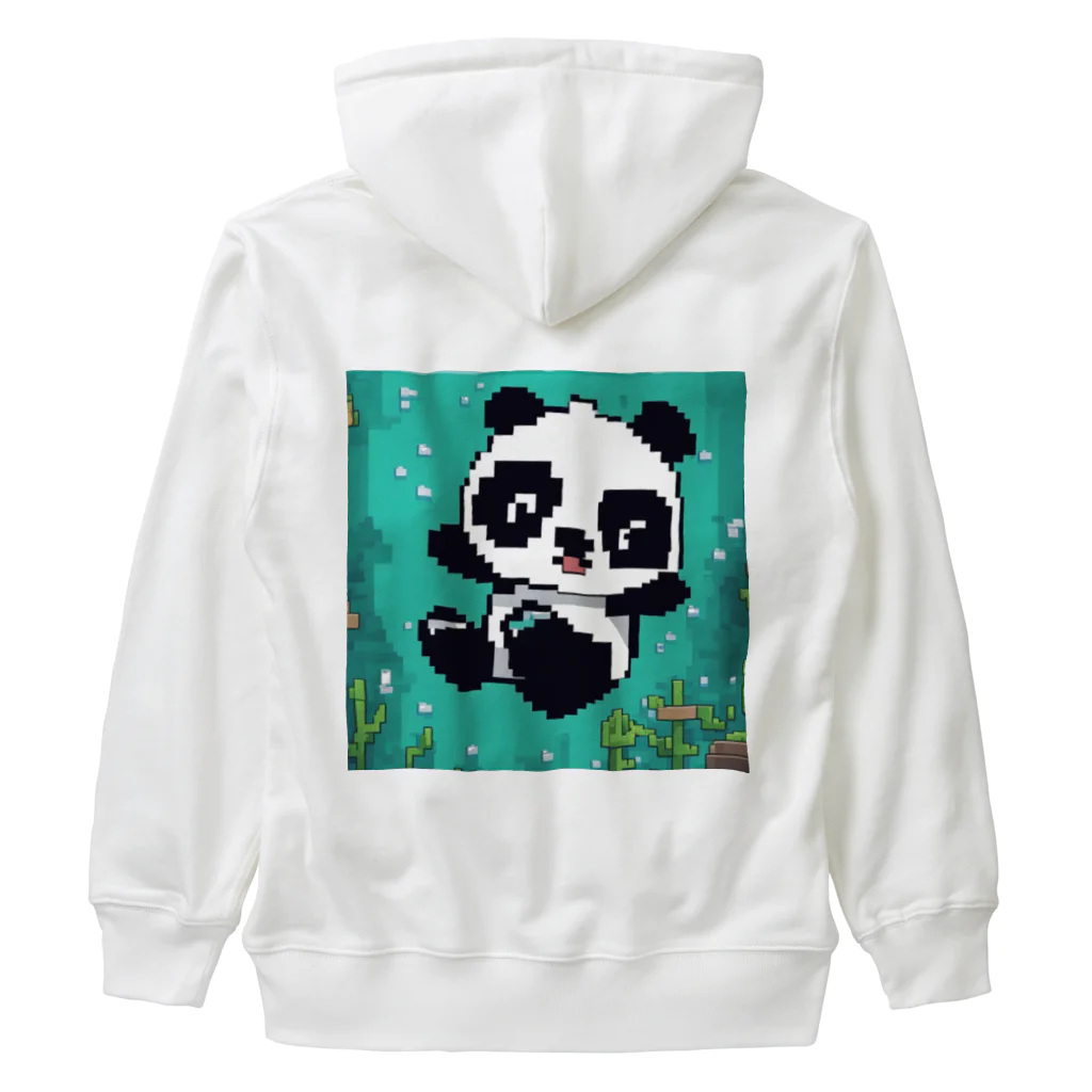 Smile Pop Artの水中パンダ Heavyweight Zip Hoodie