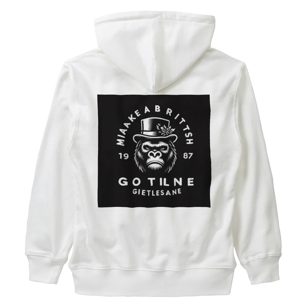 アニマルアーティファクトのジェントルなゴリラ Heavyweight Zip Hoodie