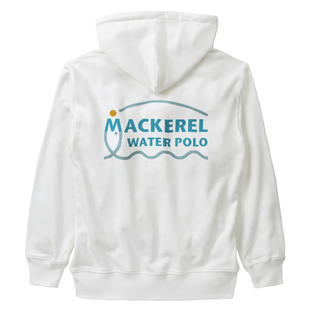 MACKEREL WATER POLOのMACKEREL（メインロゴカラー）背面のみプリント Heavyweight Zip Hoodie