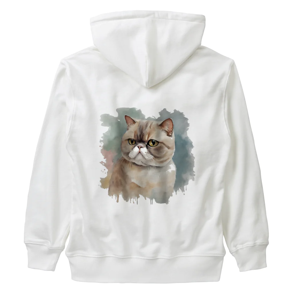 yae_8の猫　ストリートアート風 Heavyweight Zip Hoodie