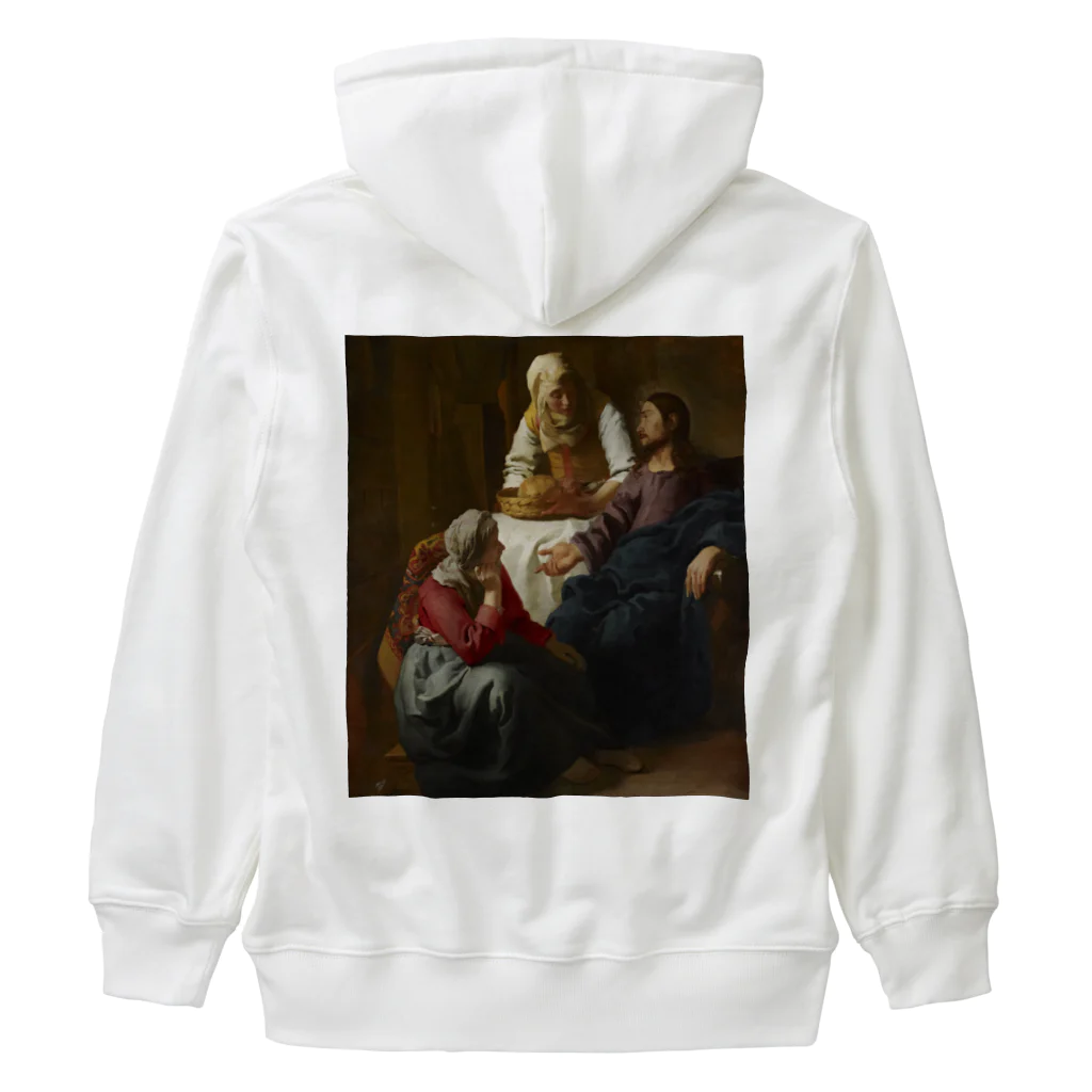 世界美術商店のマルタとマリアの家のキリスト / Christ in the House of Martha and Mary Heavyweight Zip Hoodie