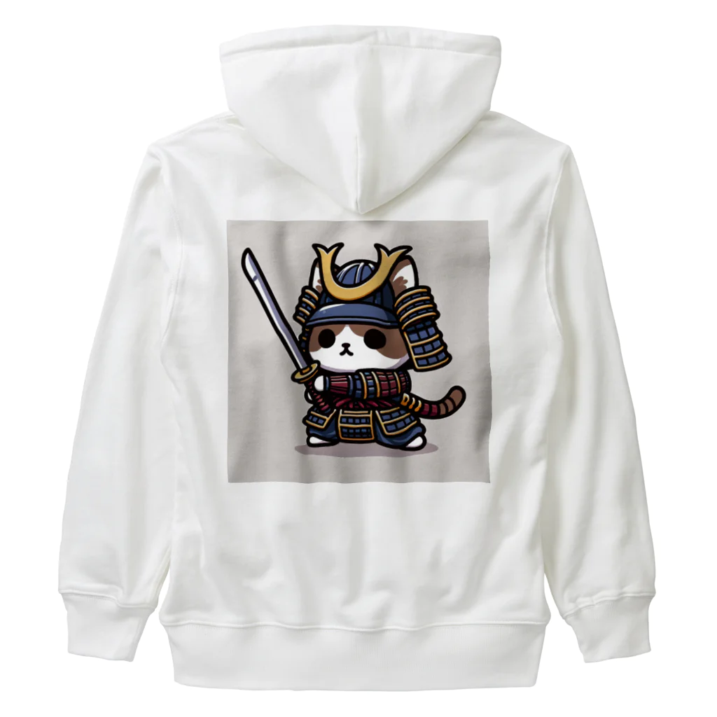 にゃんラボの武士にゃんこ Heavyweight Zip Hoodie