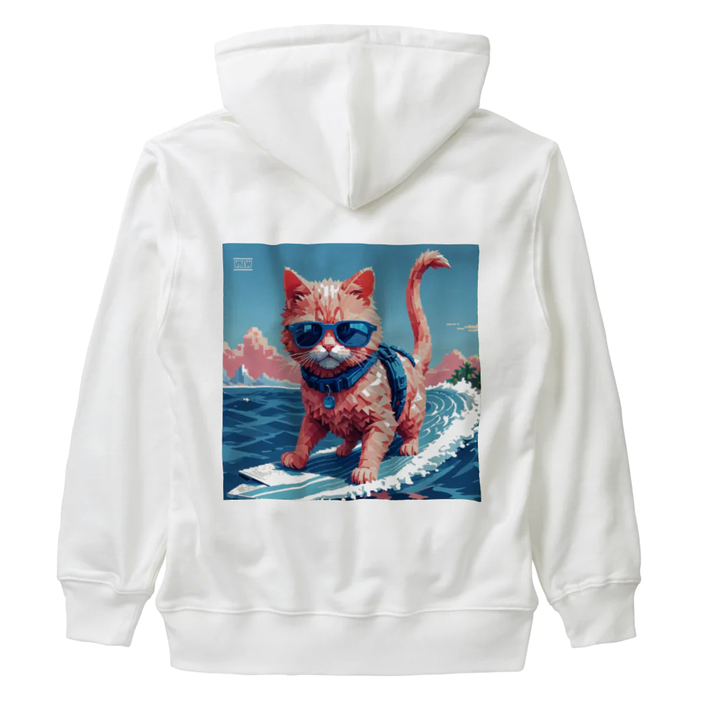 メロンパン猫のサーファーキャット Heavyweight Zip Hoodie