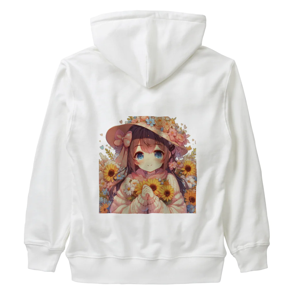 akipoyoのフローラ ちゃん Heavyweight Zip Hoodie