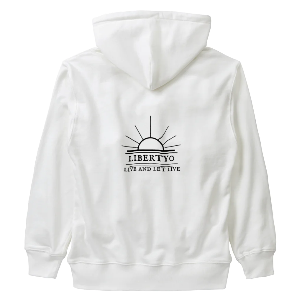 liberty0「リバティ・ゼロ」のliberty0(ホワイト) Heavyweight Zip Hoodie